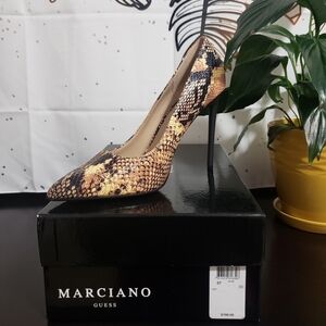 Marciano | Women’s Snakeskin Print Pumps Size 37